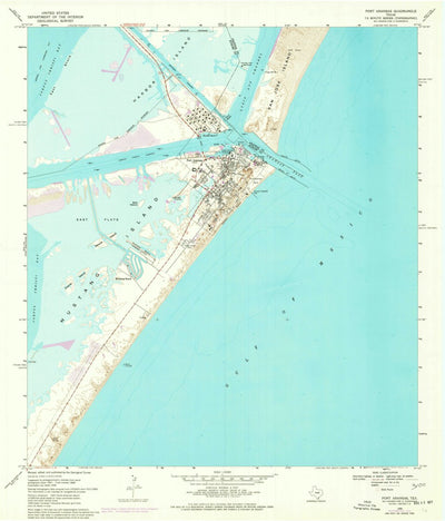 United States Geological Survey Port Aransas, TX (1968, 24000-Scale) digital map
