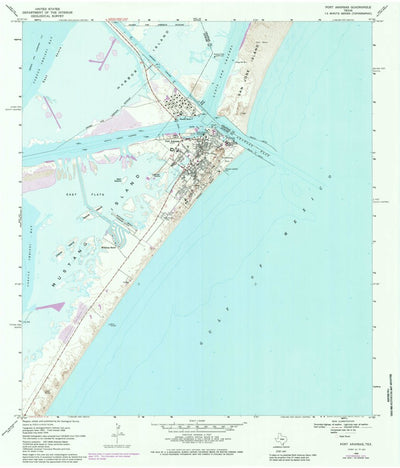 United States Geological Survey Port Aransas, TX (1975, 24000-Scale) digital map