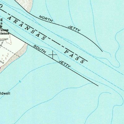 United States Geological Survey Port Aransas, TX (1975, 24000-Scale) digital map