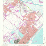 United States Geological Survey Port Arthur North, TX (1957, 24000-Scale) digital map