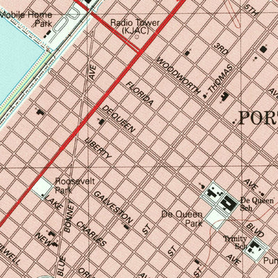 United States Geological Survey Port Arthur North, TX (1993, 24000-Scale) digital map