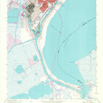 United States Geological Survey Port Arthur South, TX-LA (1957, 24000-Scale) digital map