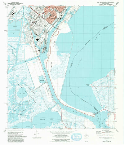 United States Geological Survey Port Arthur South, TX-LA (1993, 24000-Scale) digital map