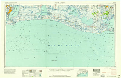 United States Geological Survey Port Arthur, TX-LA (1958, 250000-Scale) digital map