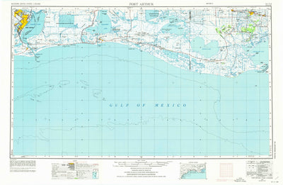United States Geological Survey Port Arthur, TX-LA (1973, 250000-Scale) digital map