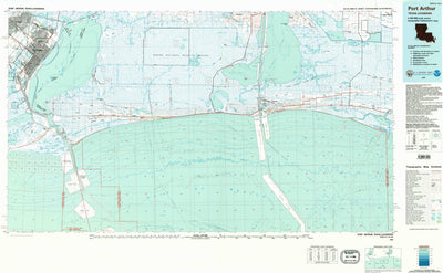 United States Geological Survey Port Arthur, TX-LA (1983, 100000-Scale) digital map