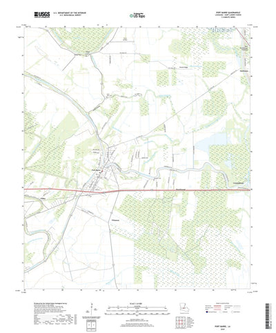 United States Geological Survey Port Barre, LA (2020, 24000-Scale) digital map