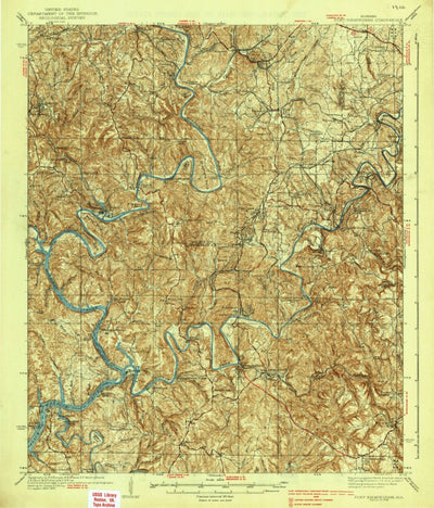 United States Geological Survey Port Birmingham, AL (1938, 62500-Scale) digital map