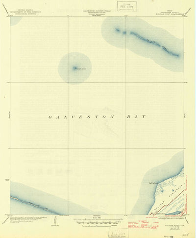 United States Geological Survey Port Bolivar, TX (1933, 31680-Scale) digital map