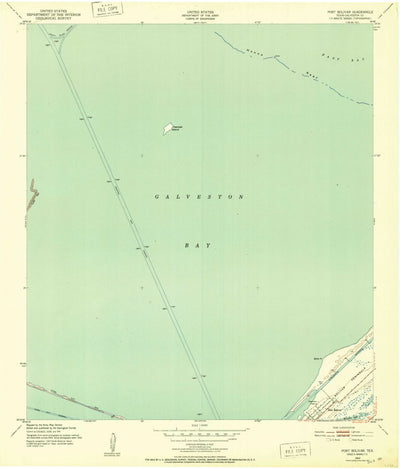 United States Geological Survey Port Bolivar, TX (1943, 24000-Scale) digital map