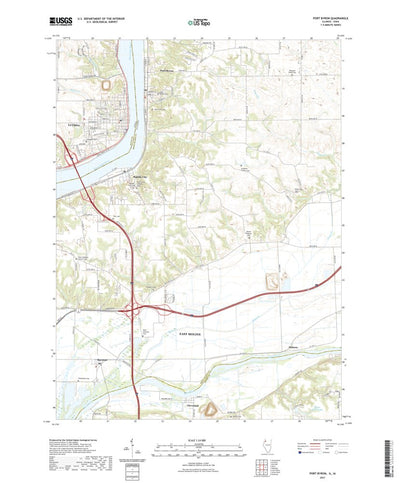 United States Geological Survey Port Byron, IL (2021, 24000-Scale) digital map