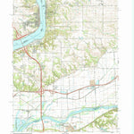 United States Geological Survey Port Byron, IL-IA (1991, 24000-Scale) digital map