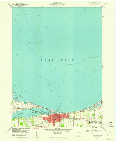 United States Geological Survey Port Clinton, OH (1959, 24000-Scale) digital map