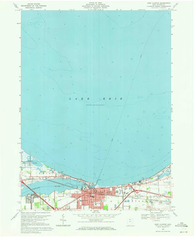 United States Geological Survey Port Clinton, OH (1969, 24000-Scale) digital map