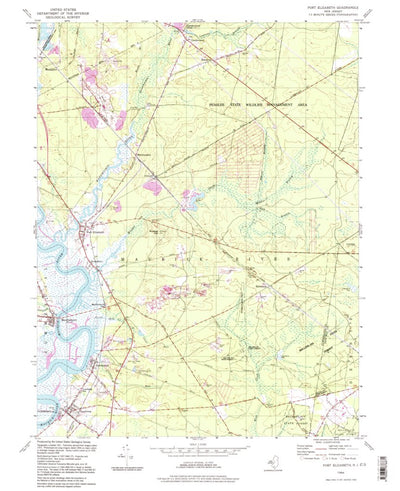 United States Geological Survey Port Elizabeth, NJ (1994, 24000-Scale) digital map