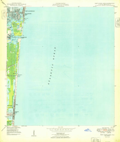 United States Geological Survey Port Everglades, FL (1949, 24000-Scale) digital map