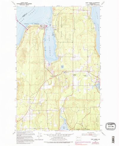 United States Geological Survey Port Gamble, WA (1953, 24000-Scale) digital map