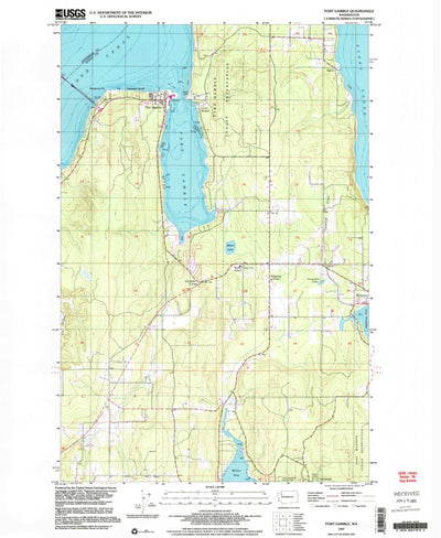United States Geological Survey Port Gamble, WA (1997, 24000-Scale) digital map