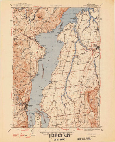 United States Geological Survey Port Henry, VT-NY (1947, 62500-Scale) digital map