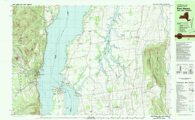 United States Geological Survey Port Henry, VT-NY (1980, 25000-Scale) digital map