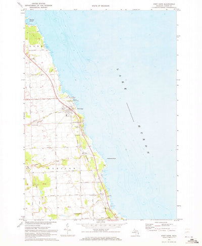 United States Geological Survey Port Hope, MI (1970, 24000-Scale) digital map