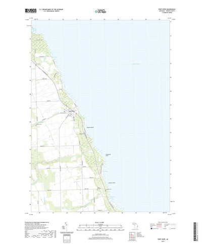 United States Geological Survey Port Hope, MI (2019, 24000-Scale) digital map