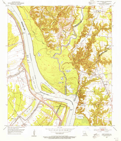 United States Geological Survey Port Hudson, LA (1954, 24000-Scale) digital map
