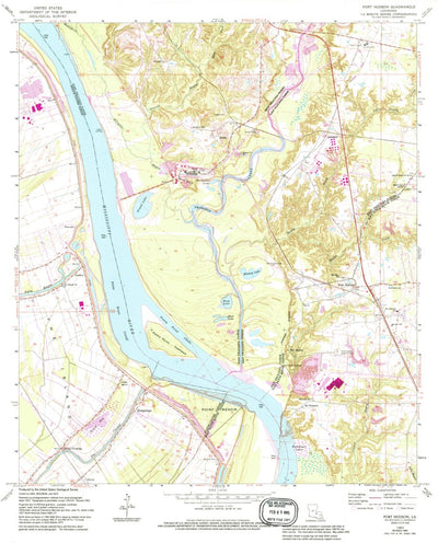 United States Geological Survey Port Hudson, LA (1963, 24000-Scale) digital map