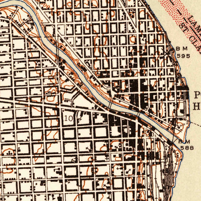 United States Geological Survey Port Huron, MI (1939, 24000-Scale) digital map