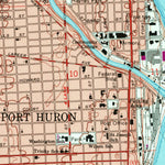 United States Geological Survey Port Huron, MI (1968, 24000-Scale) digital map