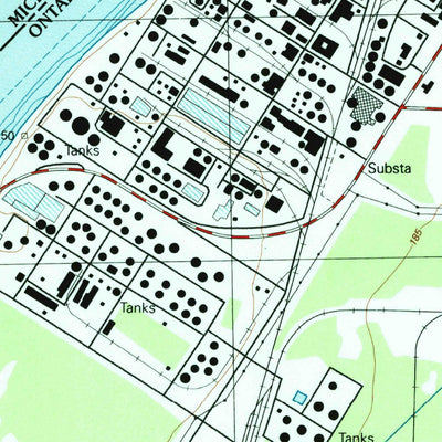 United States Geological Survey Port Huron, MI (1991, 24000-Scale) digital map