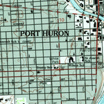 United States Geological Survey Port Huron, MI (1991, 24000-Scale) digital map