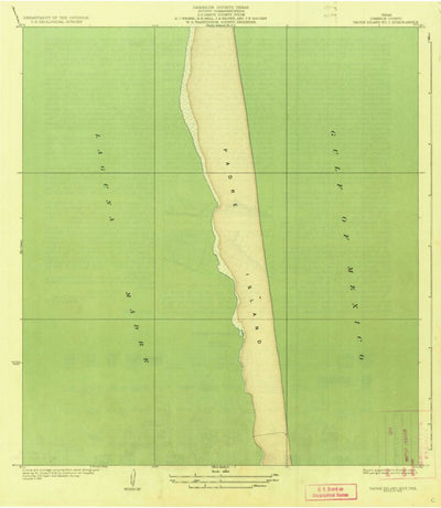 United States Geological Survey Port Isabel NW, TX (1935, 31680-Scale) digital map