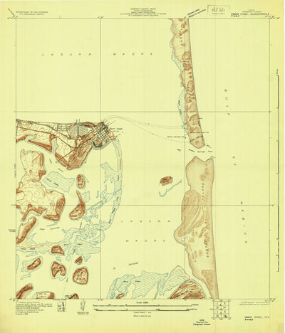 United States Geological Survey Port Isabel, TX (1929, 24000-Scale) digital map