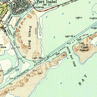 United States Geological Survey Port Isabel, TX (1955, 62500-Scale) digital map