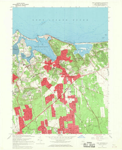 United States Geological Survey Port Jefferson, NY (1967, 24000-Scale) digital map