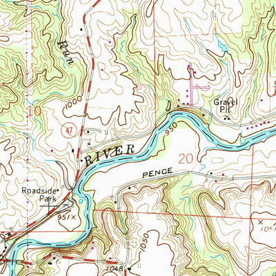 United States Geological Survey Port Jefferson, OH (1961, 24000-Scale) digital map