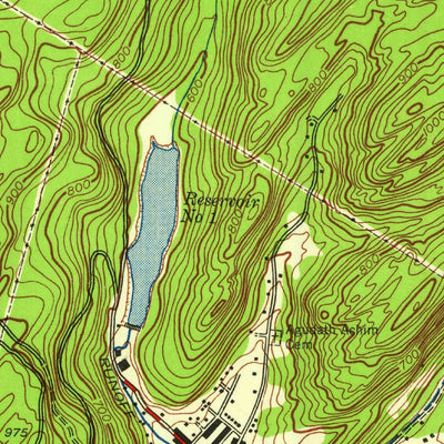 United States Geological Survey Port Jervis North, NY-PA (1942, 24000-Scale) digital map