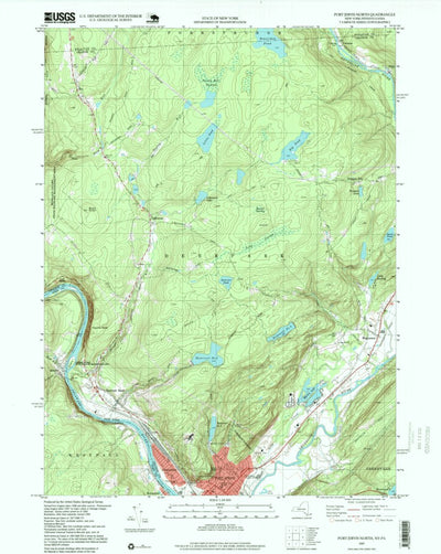 United States Geological Survey Port Jervis North, NY-PA (1997, 24000-Scale) digital map