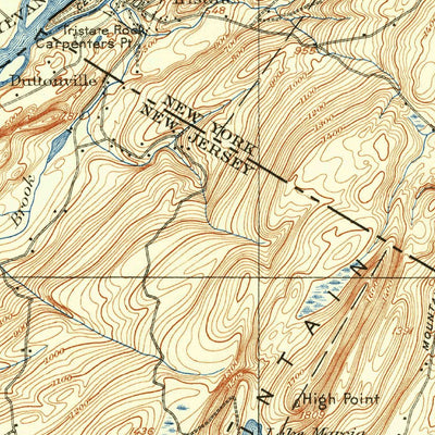 United States Geological Survey Port Jervis, NY-NJ-PA (1906, 62500-Scale) digital map