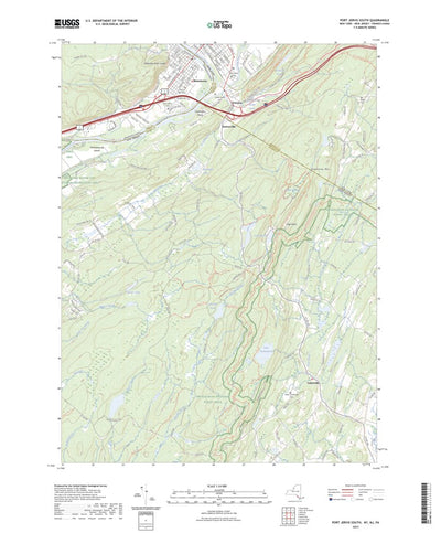 United States Geological Survey Port Jervis South, NY (2023, 24000-Scale) digital map