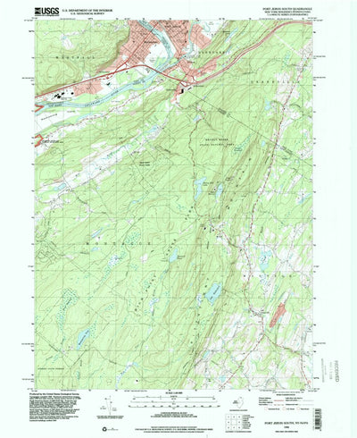 United States Geological Survey Port Jervis South, NY-NJ-PA (1995, 24000-Scale) digital map