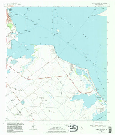 United States Geological Survey Port Lavaca East, TX (1995, 24000-Scale) digital map