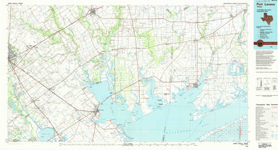 United States Geological Survey Port Lavaca, TX (1984, 100000-Scale) digital map