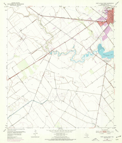 United States Geological Survey Port Lavaca West, TX (1952, 24000-Scale) digital map