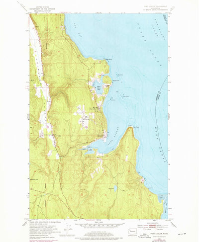 United States Geological Survey Port Ludlow, WA (1953, 24000-Scale) digital map