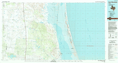 United States Geological Survey Port Mansfield, TX (1985, 100000-Scale) digital map