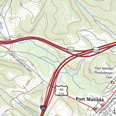 United States Geological Survey Port Matilda, PA (2023, 24000-Scale) digital map