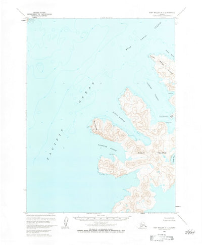 United States Geological Survey Port Moller A-1, AK (1963, 63360-Scale) digital map