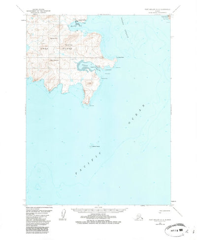 United States Geological Survey Port Moller A-2, AK (1963, 63360-Scale) digital map